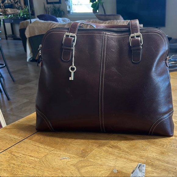 Brown Leather Fossil Bag